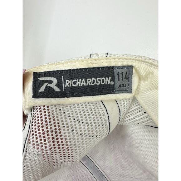 Richardson Snapback Hat White Blue Plam Trees North Carolina Logo Secret SPF - Picture 10 of 11